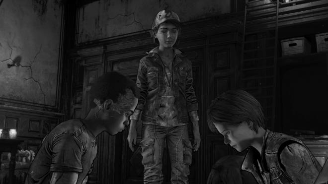 Kadr z gry "The Walking Dead".