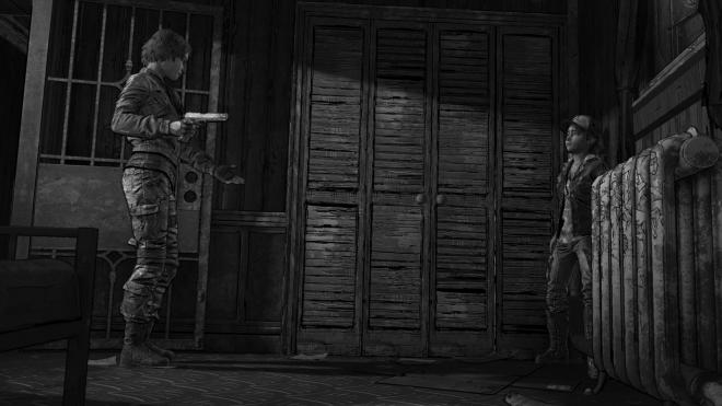 Kadr z gry "The Walking Dead".